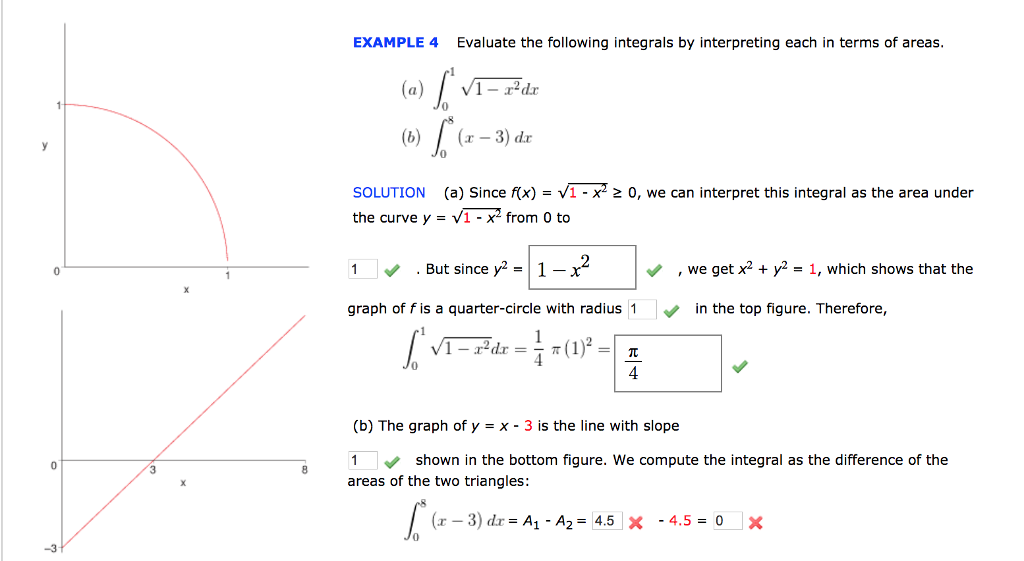 Solved EXAMPLE 4 Evaluate the following integrals by | Chegg.com