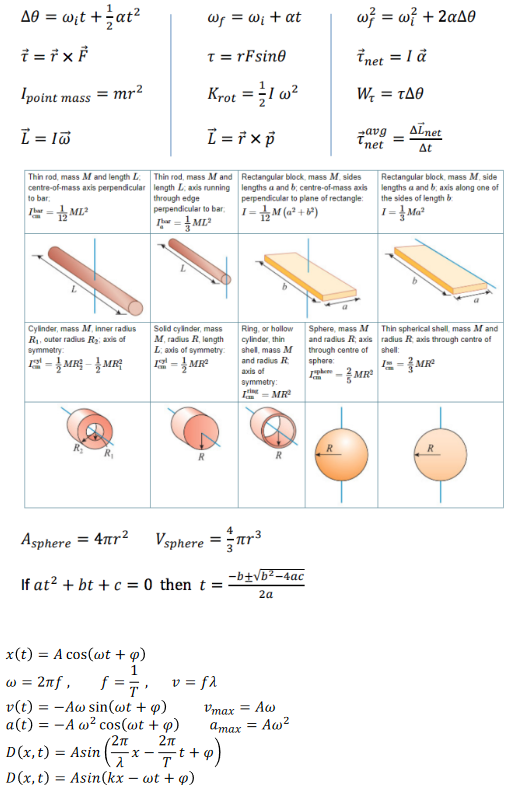 Solved Asphere =4πr2Vsphere =34πr3 If at2+bt+c=0 then | Chegg.com