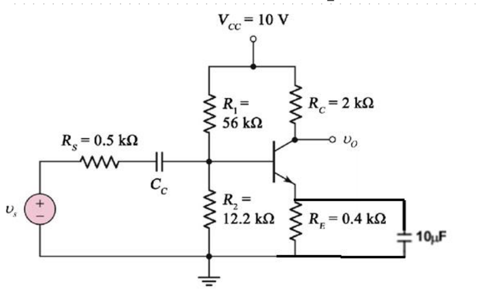 Solved Question 4 Calculate the gain Avs by drawing the AC
