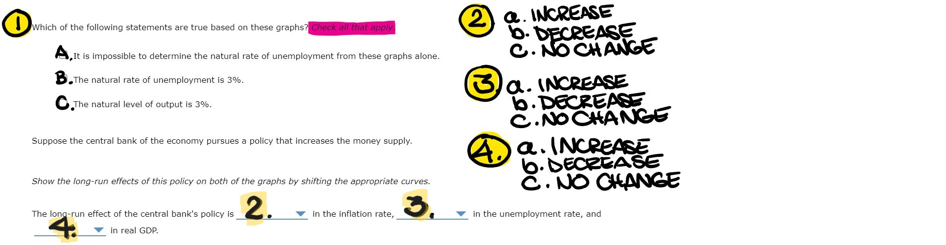 Solved Looking for help with the answers to 1 to 3. Here are | Chegg.com