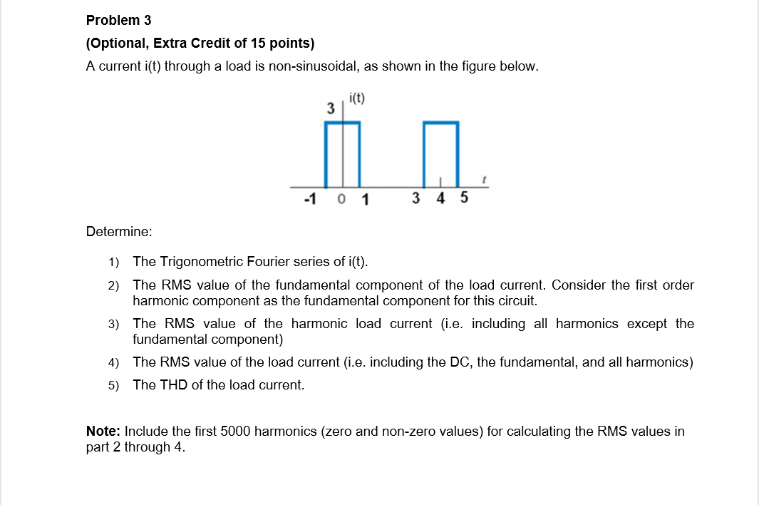 Solved Problem 3 (Optional, Extra Credit of 15 points) A | Chegg.com