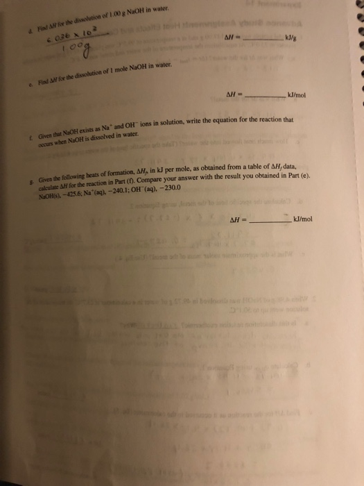 Solved Experiment 14 Advance Study Assignment Heat Effects