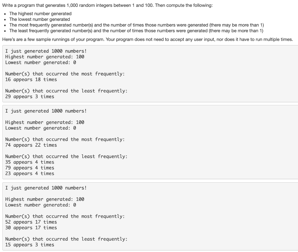 solved-write-a-program-that-generates-1-000-random-integers-chegg