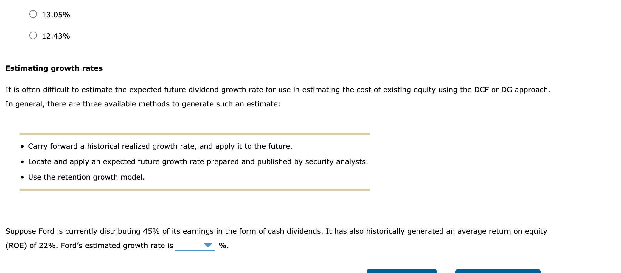 Solved The Cost Of Equity Using The CAPM Approach The | Chegg.com