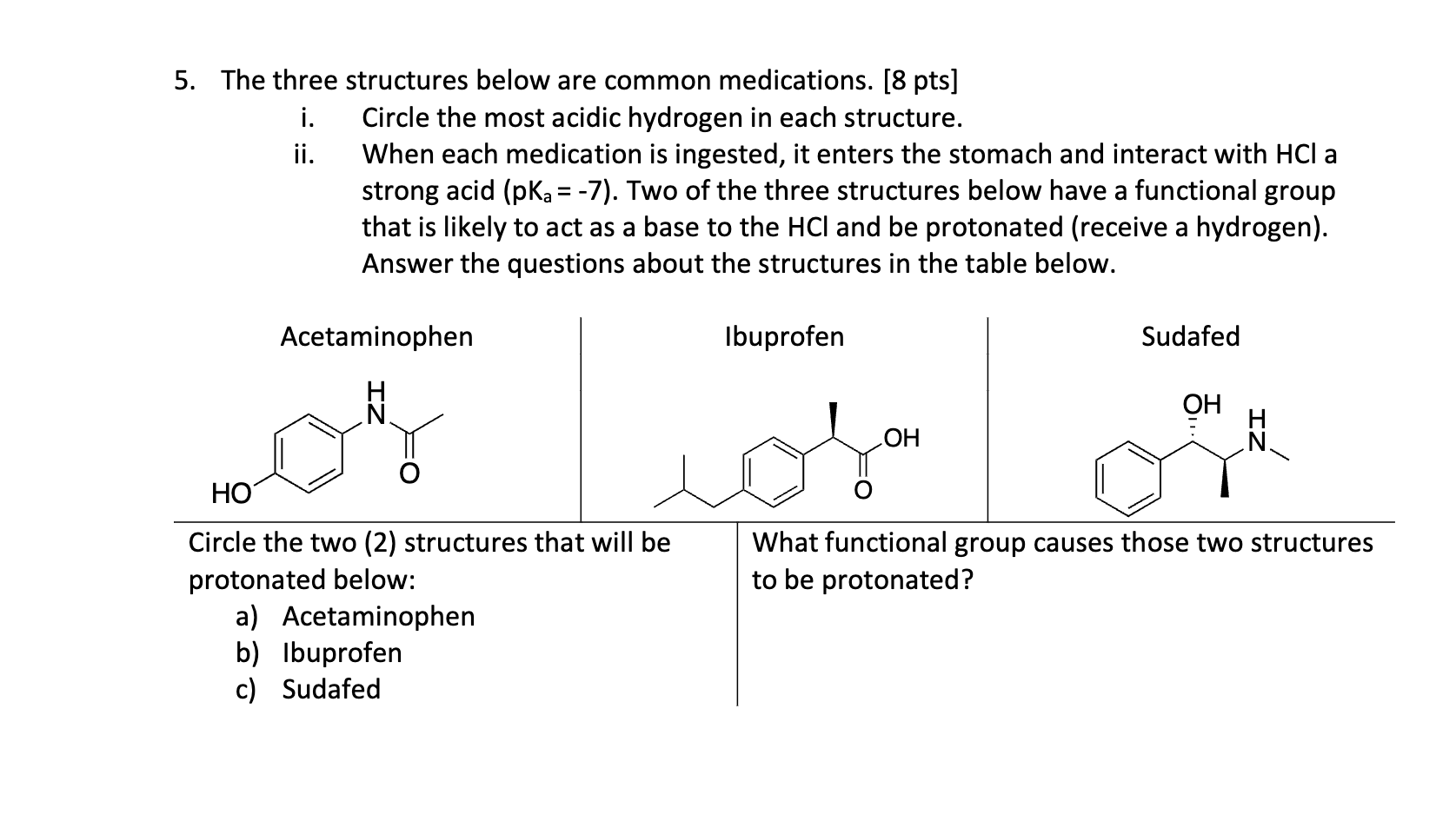 solved-5-the-three-structures-below-are-common-medications-chegg