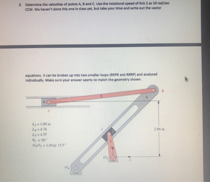 Solved Determine the velocities of points A, B and C. Use | Chegg.com