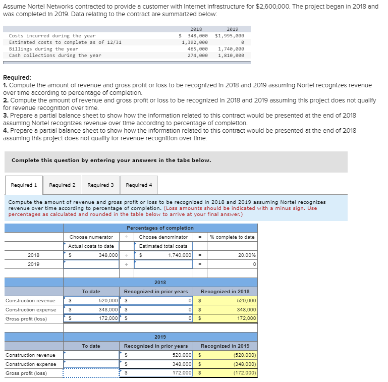 Solved Assume Nortel Networks contracted to provide a | Chegg.com ...