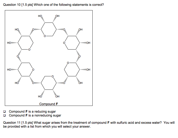 Solved Question 10 1 5 Pts Which One Of The Following Chegg Com