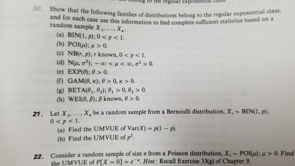 Solved O Cong To The Regular Exponential Class 2 Nes Of Chegg Com