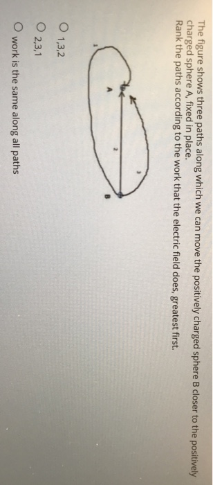 Solved The figure shows three paths along which we can move | Chegg.com