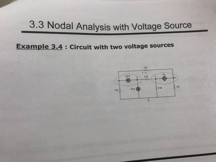 Solved 3 3 Nodal Analysis With Voltage Source Example Chegg Solved 3 3 Nodal Analysis With Voltage Source Example Chegg