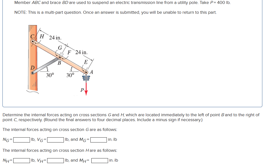 Solved Member ABC and brace BD ﻿are used to suspend an