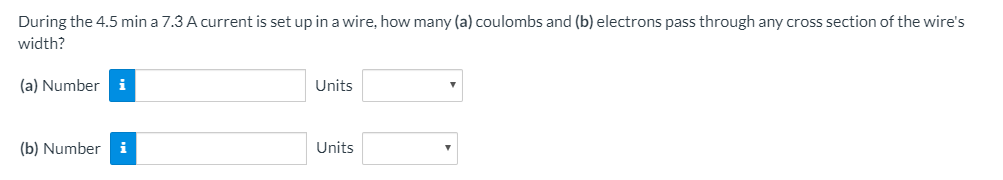 Solved During the 4.5 min a 7.3 A current is set up in a | Chegg.com
