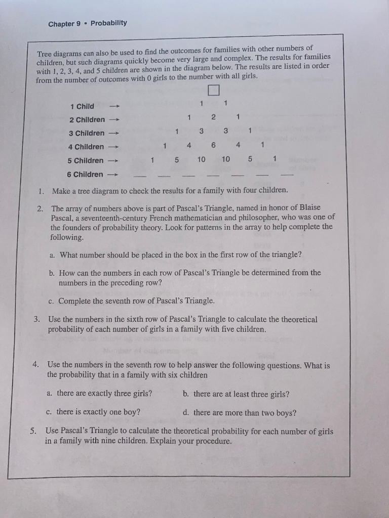Solved Chapter 9 . Probability Tree diagrams can also be | Chegg.com