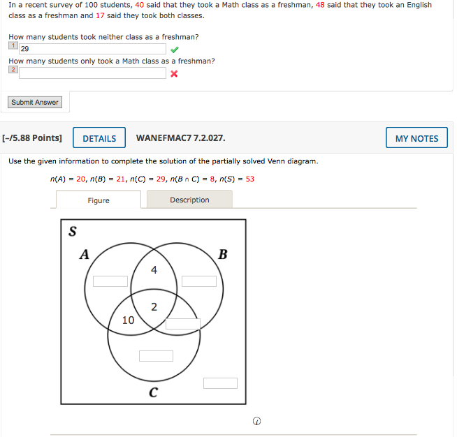 Solved In a recent survey of 100 students, 40 said that they | Chegg.com