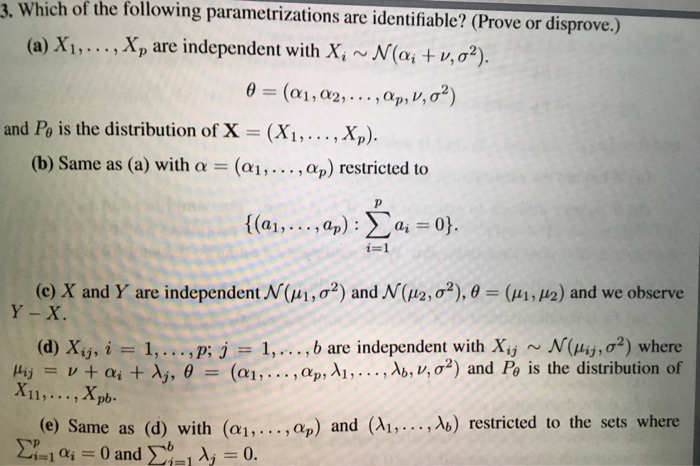 Solved 3. Which of the following parametrizations are | Chegg.com