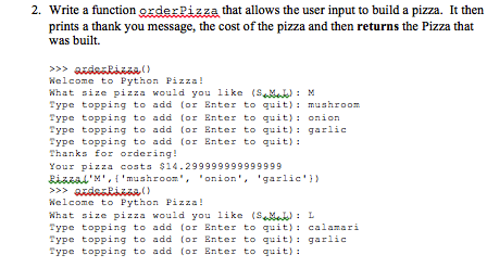 Solved 1. Write a Pizza class to that this client code | Chegg.com