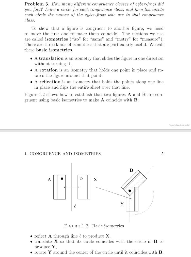 Solved Problem 5. How many different congruence classes of | Chegg.com