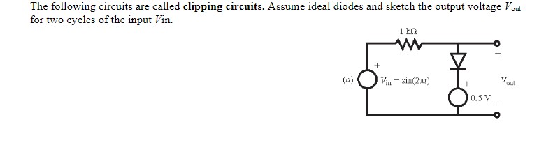 [Solved]: The following circuits are called clipping circui