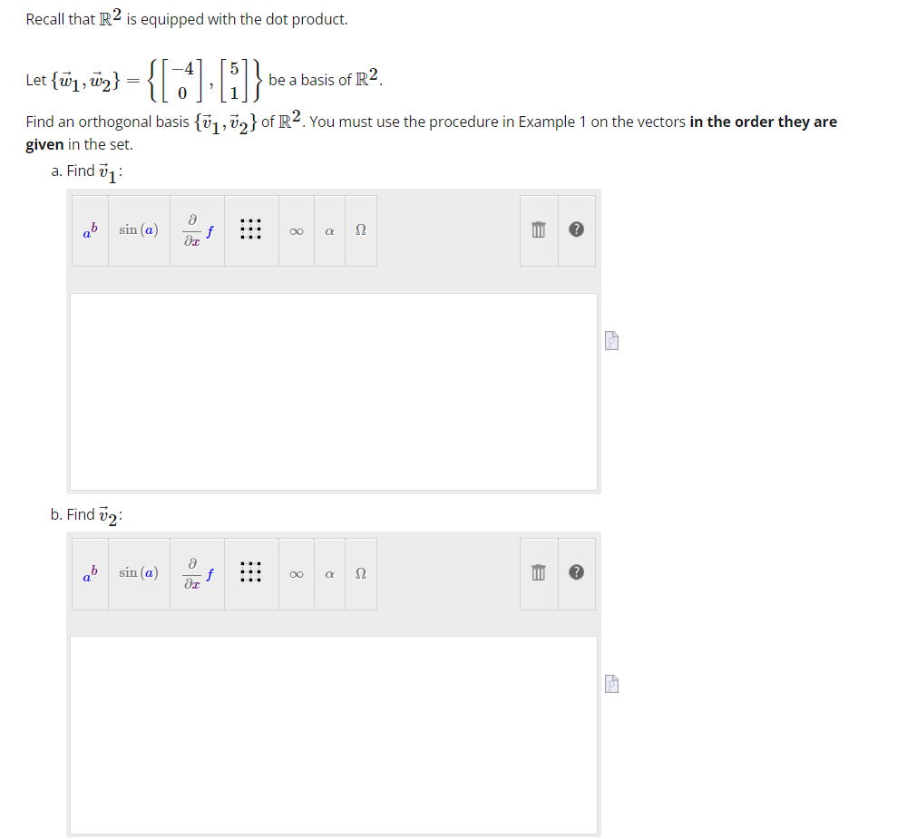 Solved Recall that R2 is equipped with the dot product. Let | Chegg.com
