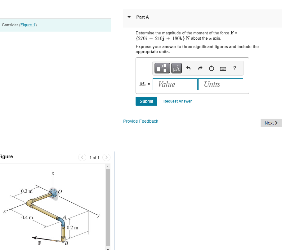 Solved Consider (Figure 1). Determine The Magnitude Of The | Chegg.com