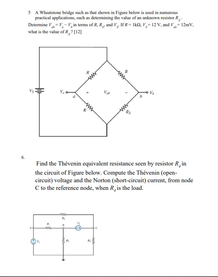 Solved 1. Find The Thévenin Equivalent Network Seen By The | Chegg.com