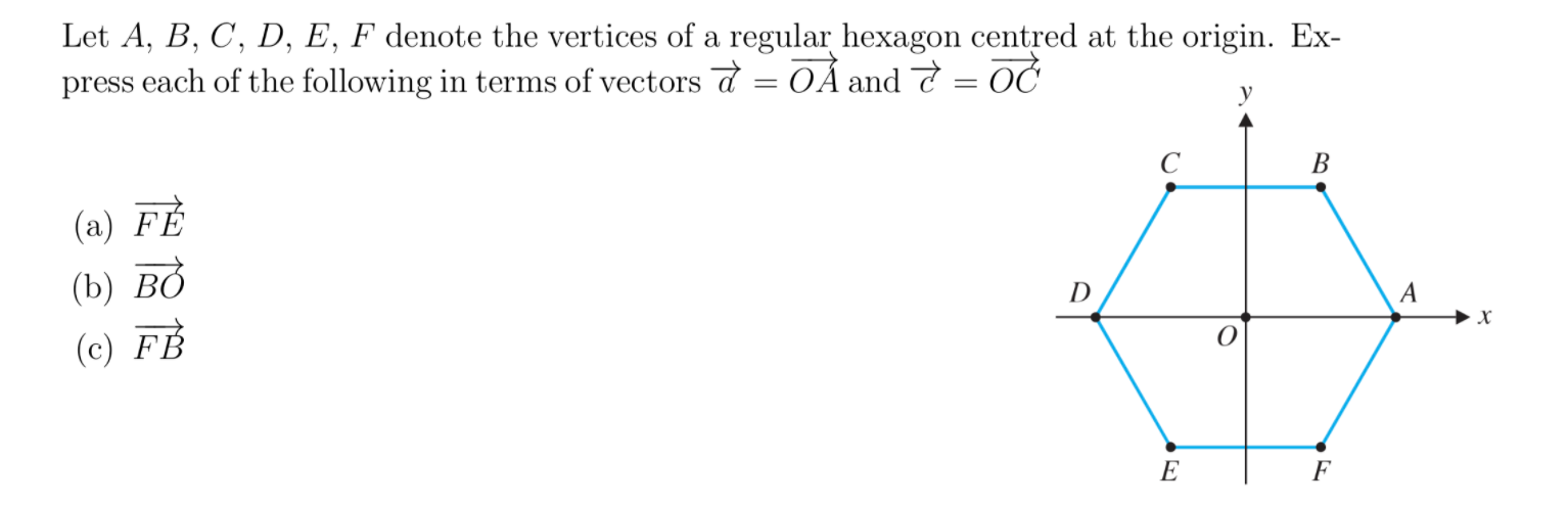 Solved Let A, B, C, D, E, F denote the vertices of a regular | Chegg.com