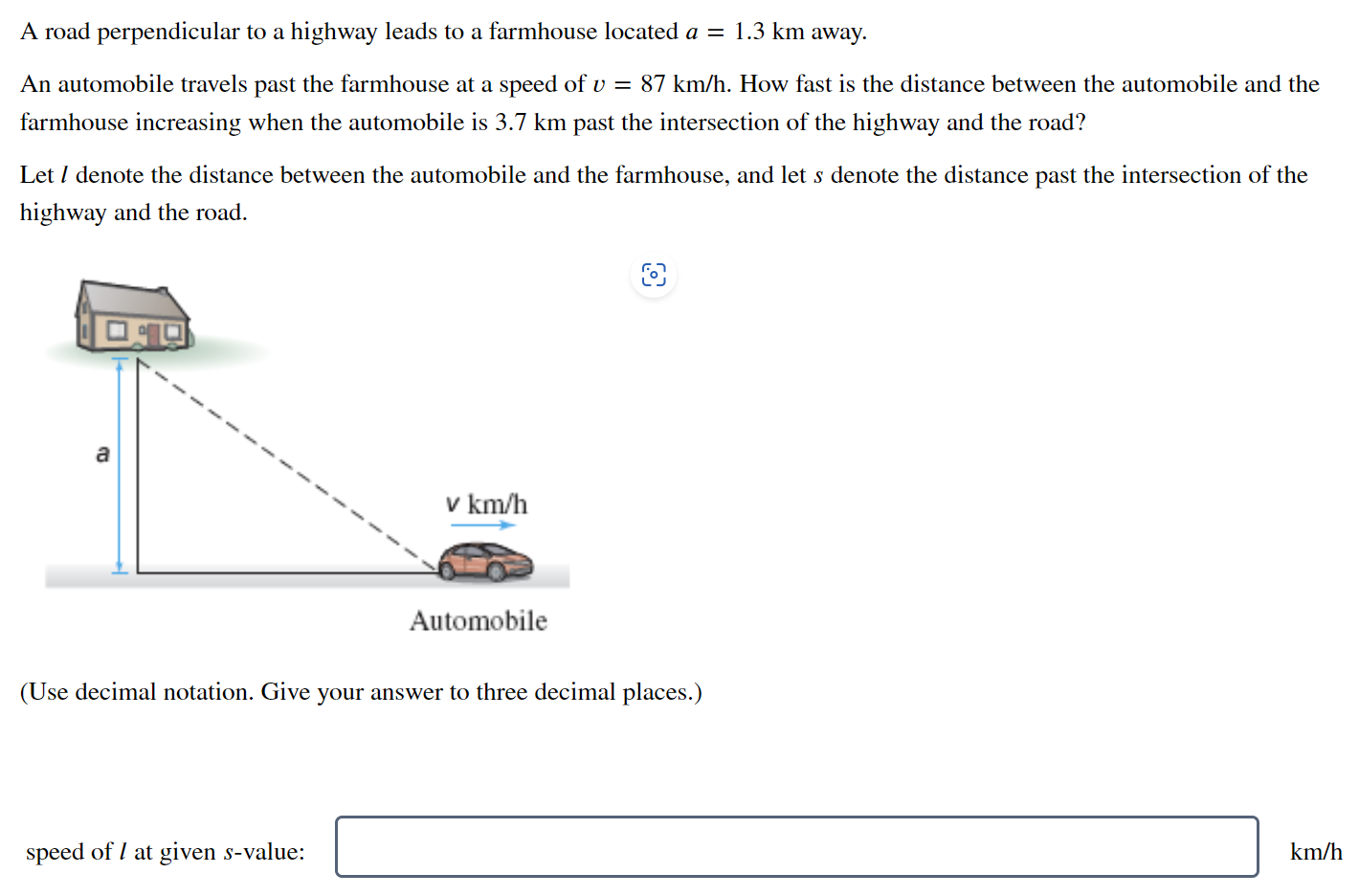 Solved A road perpendicular to a highway leads to a