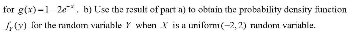 Solved a) Obtain a general formula the probability density | Chegg.com