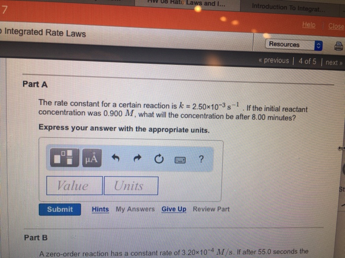 Solved The rate constant for a certain reaction is K = 2.50 | Chegg.com