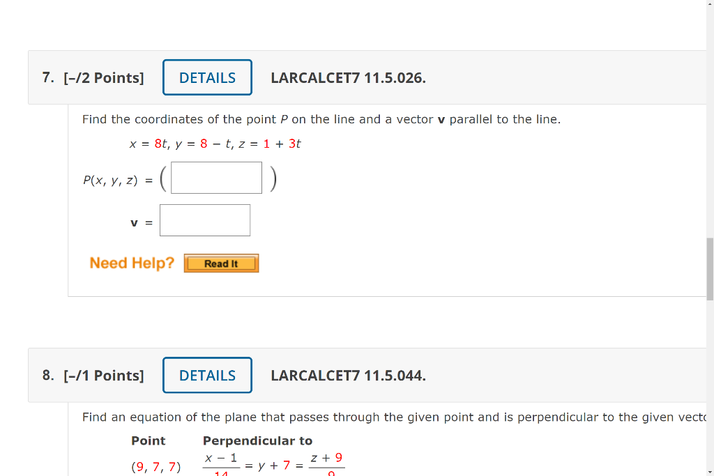 Solved Find The Coordinates Of The Point P On The Line And A | Chegg.com