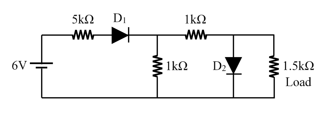 Solved Find the load voltage assuming that each diode has | Chegg.com