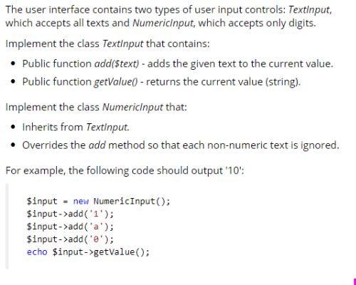 Solved The user interface contains two types of user input | Chegg.com