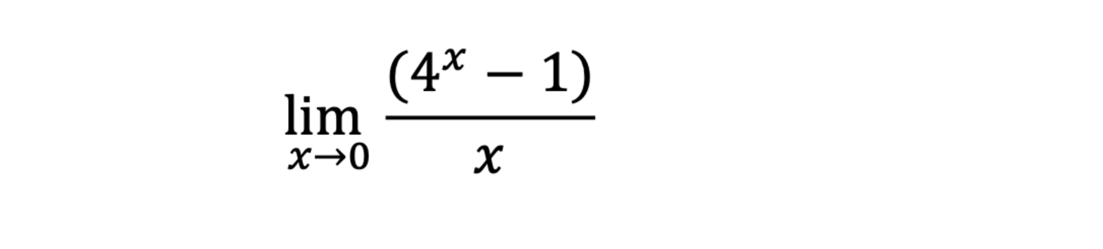 Solved limx→0(4x-1)x | Chegg.com