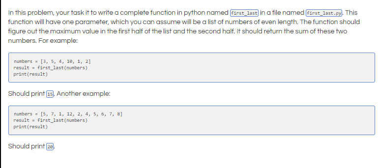 Solved In this problem, your task it to write a complete | Chegg.com