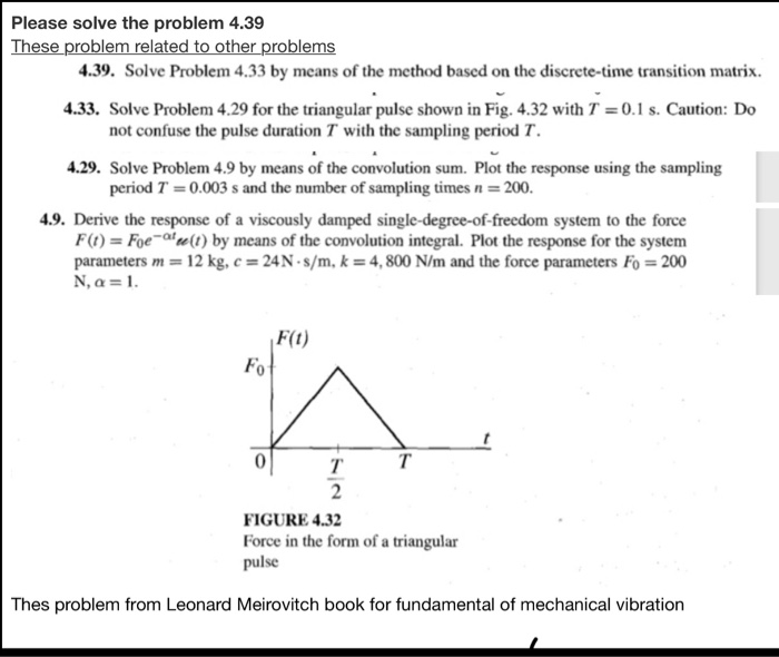 Solved Please solve the problem 4.39 These problem related | Chegg.com
