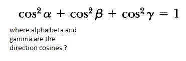 Solved cos2 α + cos2 β + cos2 γ-1 where alpha beta and gamma | Chegg.com