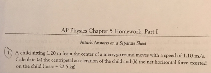 physics chapter 5 homework