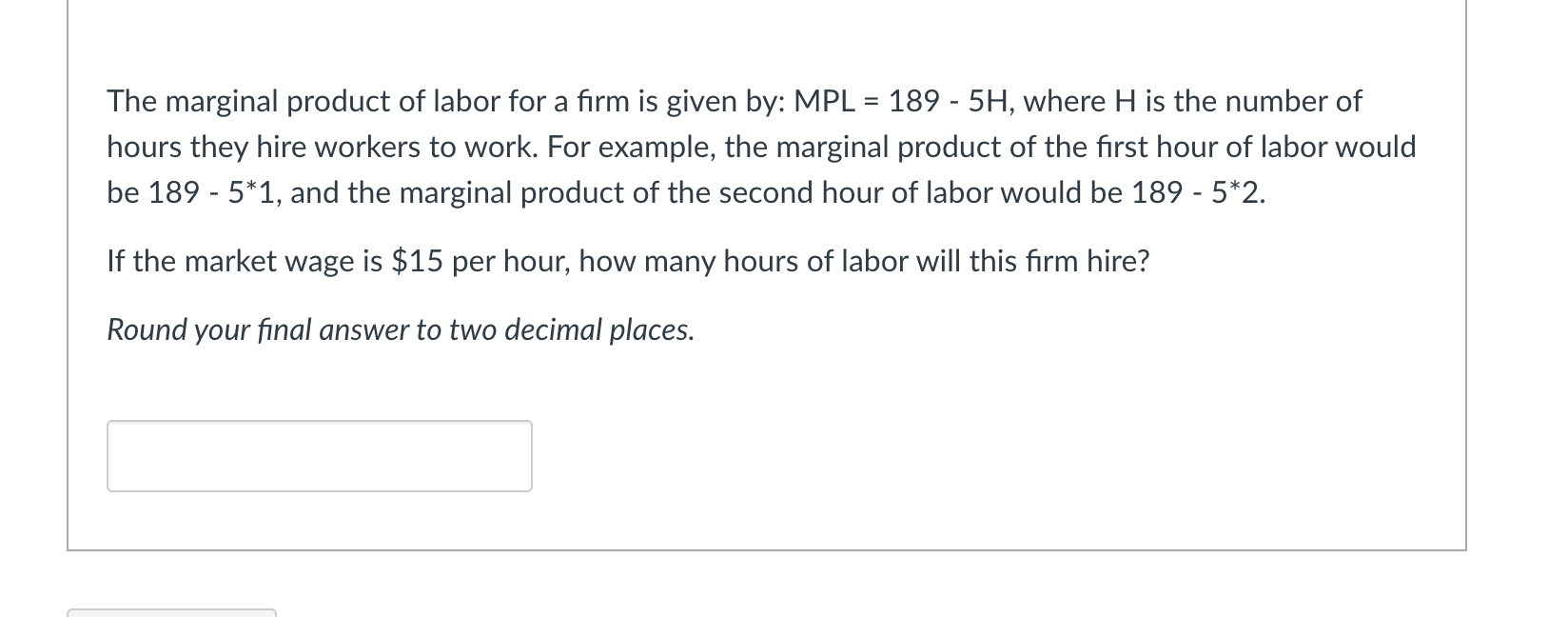 Solved The marginal product of labor for a firm is given by: | Chegg.com