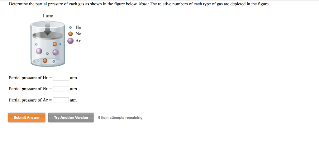Solved Determine the partial pressure of each gas as shown | Chegg.com