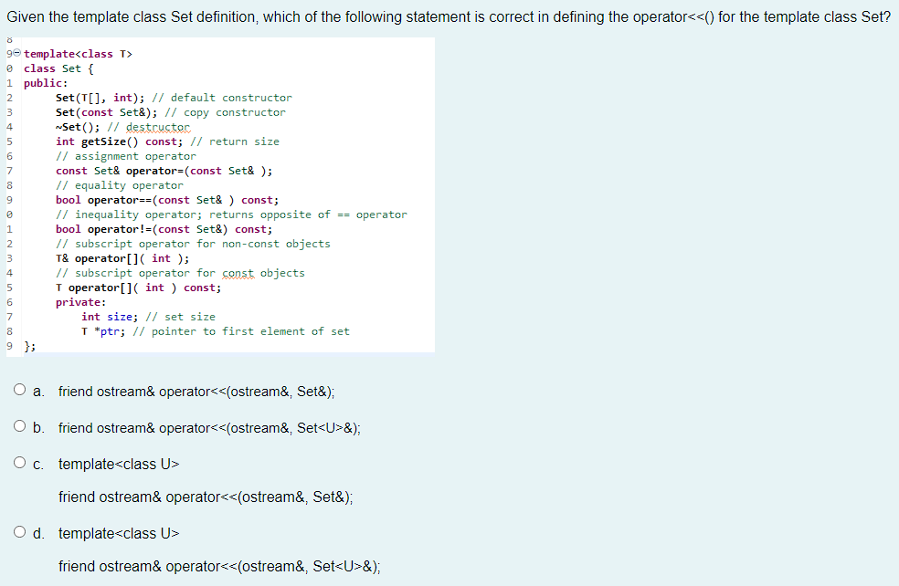 template class assignment operator