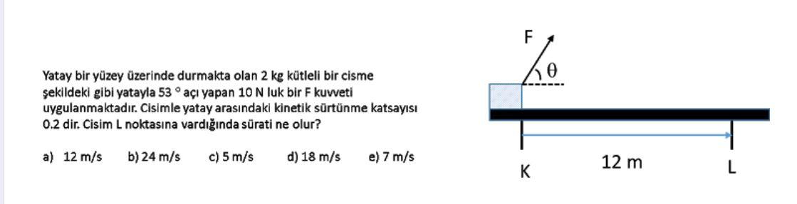 Solved A Force F Of 10n Is Applied To An Object With A Ma Chegg Com