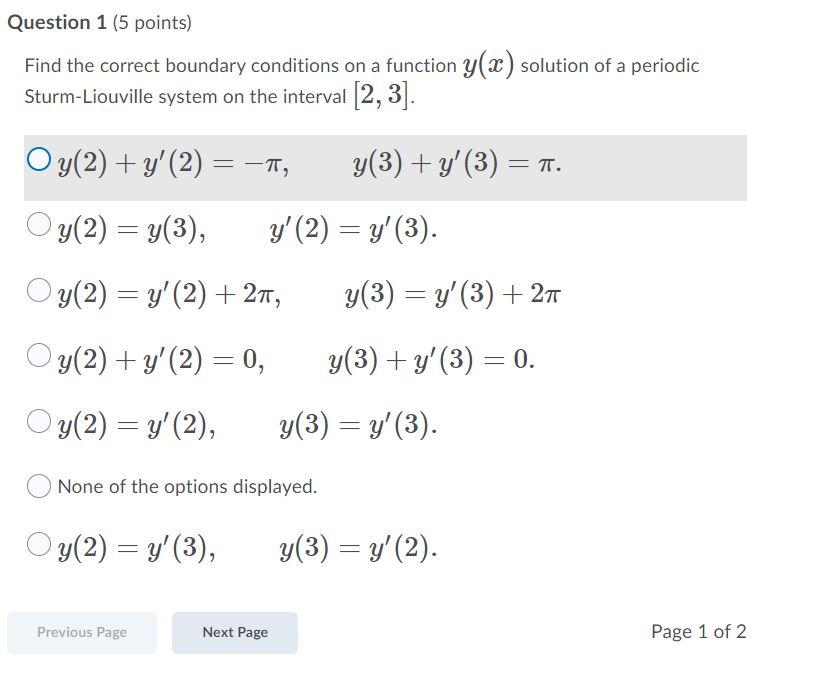 Solved Question 1 (5 Points) Find The Correct Boundary | Chegg.com