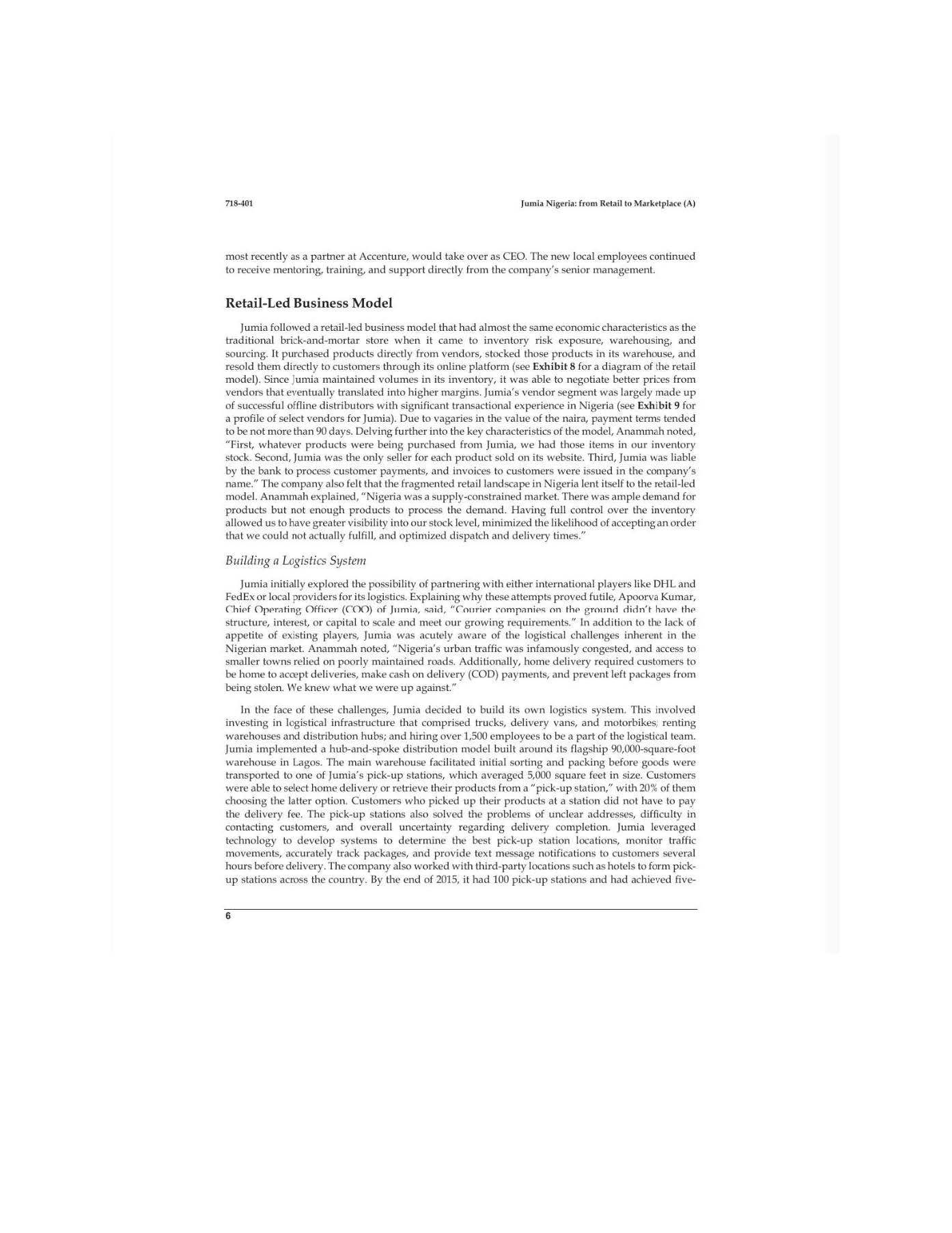 Solved Use the PESTEL Analysis on the following Jumia