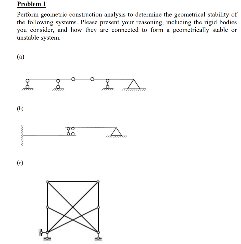 Solved Problem 1 Perform Geometric Construction Analysis To Chegg Solved Problem 1 Perform Geometric Construction Analysis To Chegg
