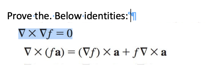 Solved Prove the. Below identities: 梱 | Chegg.com