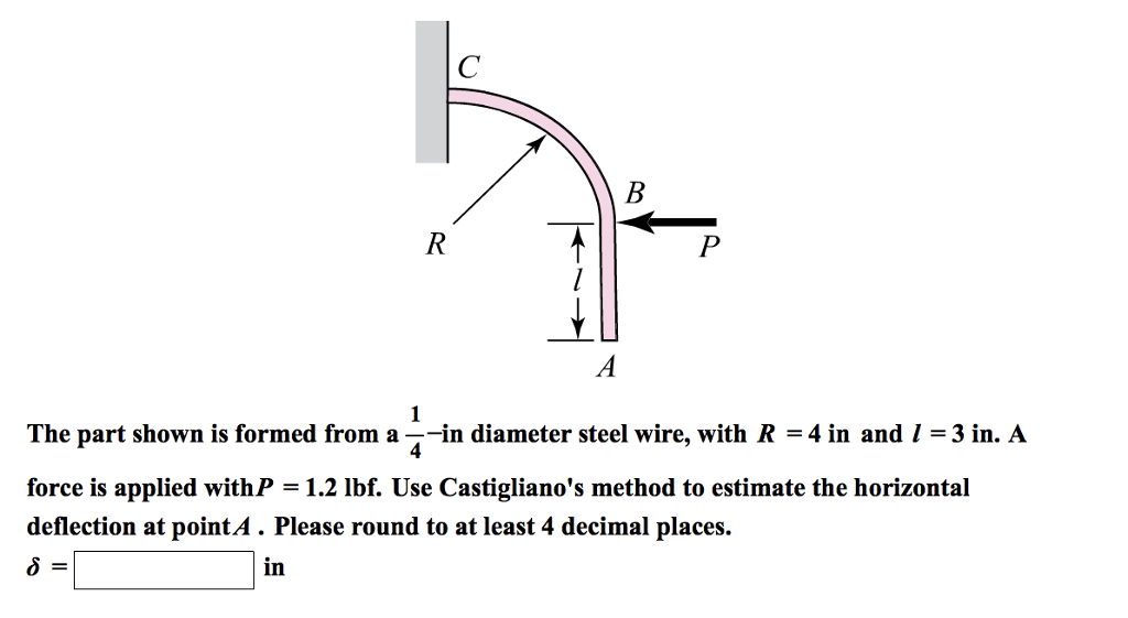 Solved The part shown is formed from a_-in diameter steel | Chegg.com