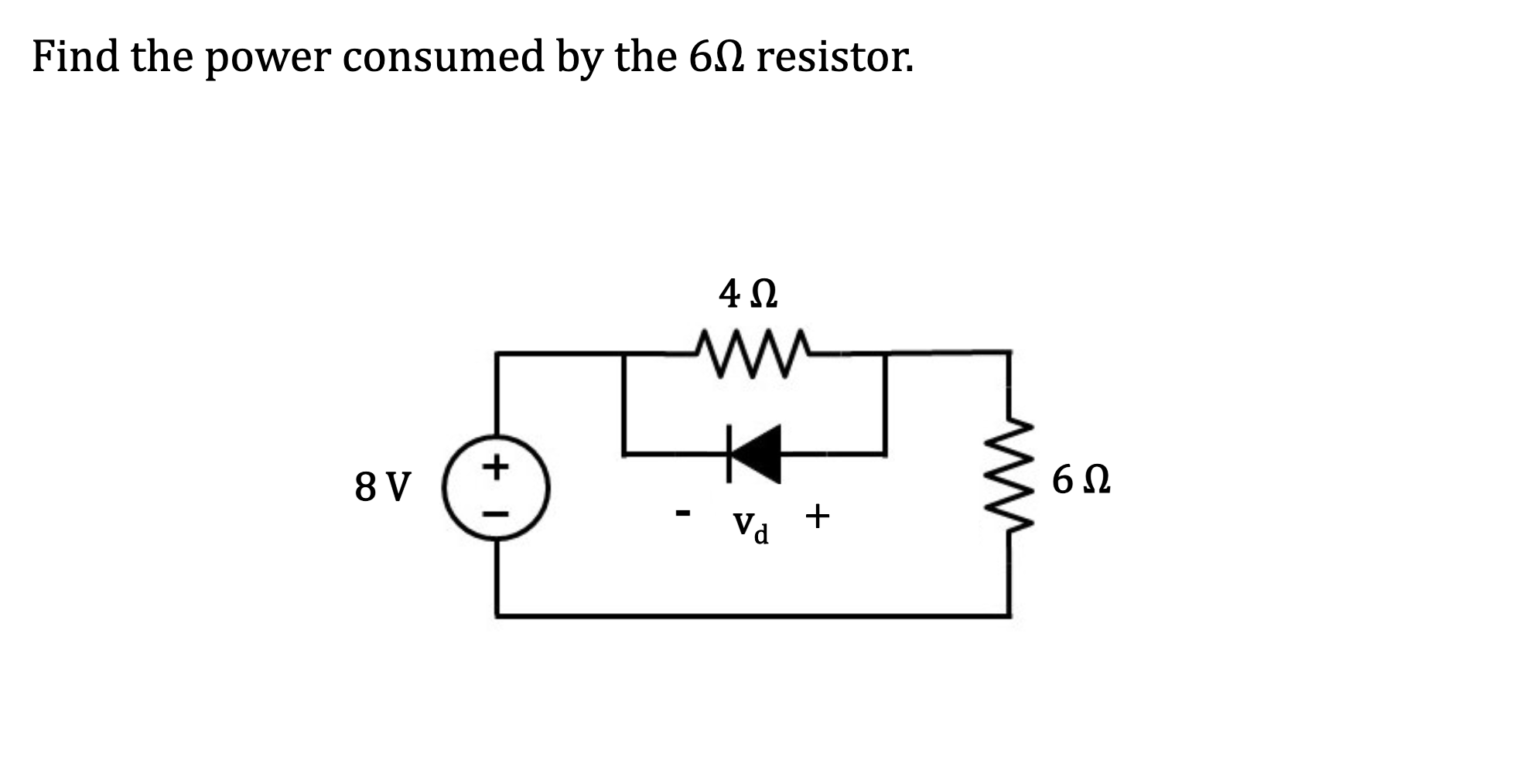 Solved Find The Power Consumed By The 612 Resistor. 4.12 Ki | Chegg.com