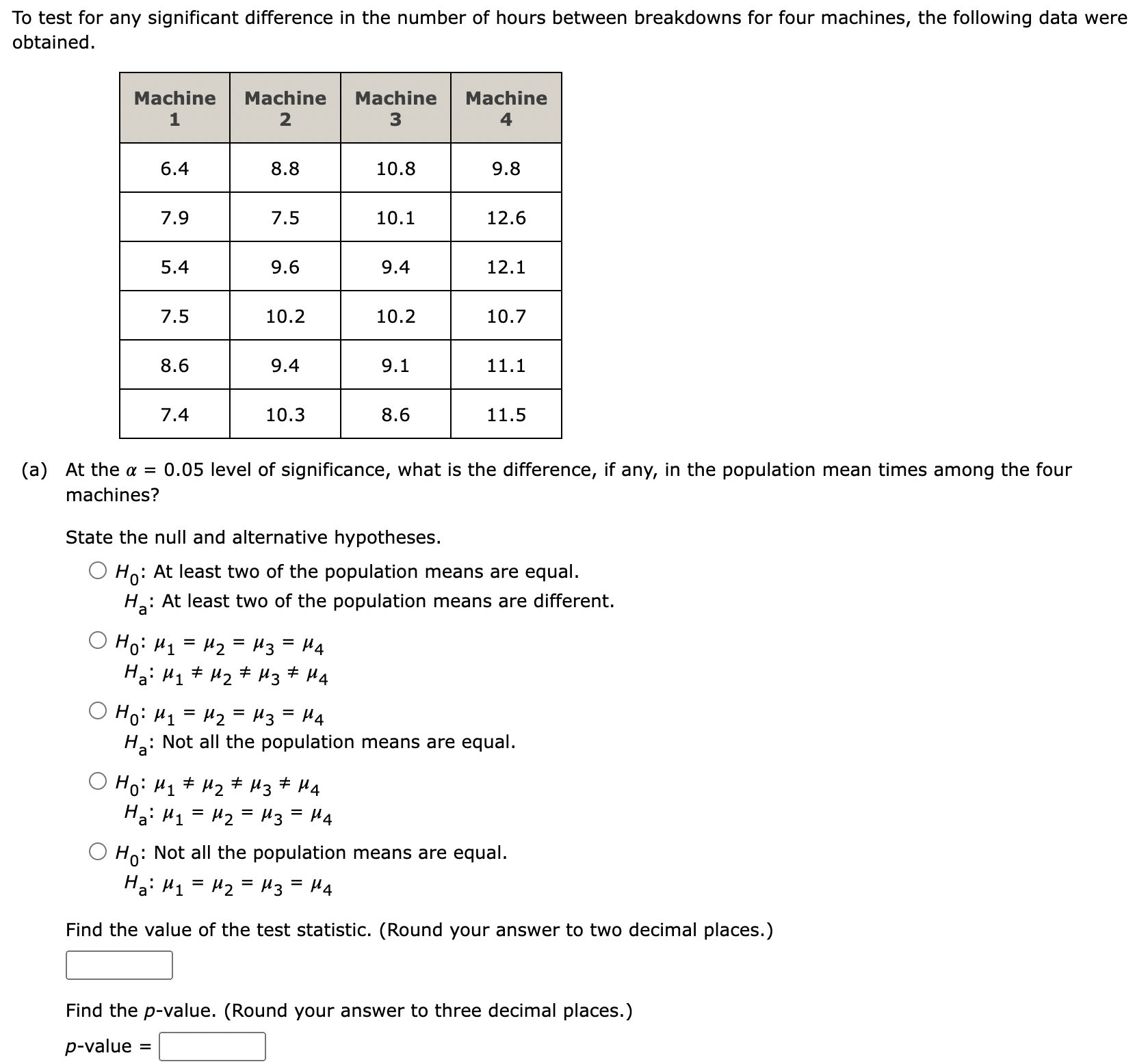 Solved To test for any significant difference in the number | Chegg.com