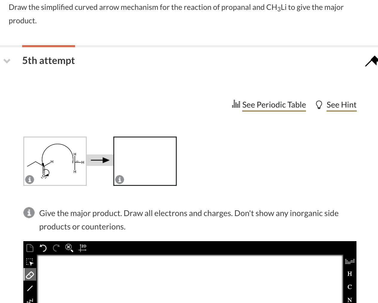 Solved Draw the simplified curved arrow mechanism for the | Chegg.com
